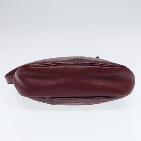 CELINE Macadam Canvas Shoulder Bag Red Gold Auth bs17472 - Picture 5 of 16